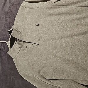 Double-Knit Quarter Snap Pullover